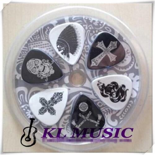 Color Printing Images Guitar Picks With Box,Paper Card Customized