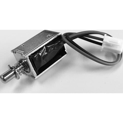 1pc electromagnet HIO-0420S-15 small through push type electromagnet small cabinet lock electromagnet slide-in lock