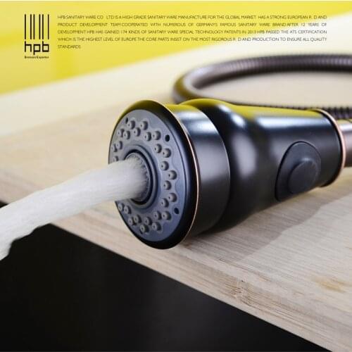 HPB 2 Functions Kitchen Pull out Sprayer Heads High Pressure Water Saving Oil Rubbed Bronze Kitchen Sprayer Nozzle H7405