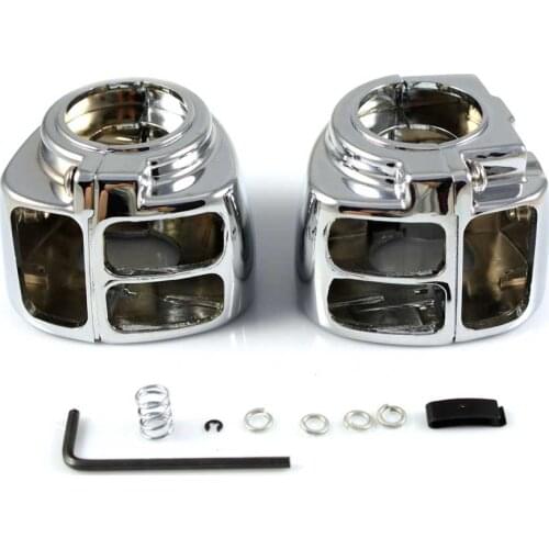 Chrome Switch Housing Cover fit For Harley Davidson Sportster Dyna Softail V-Rod Motorcycle Accessories