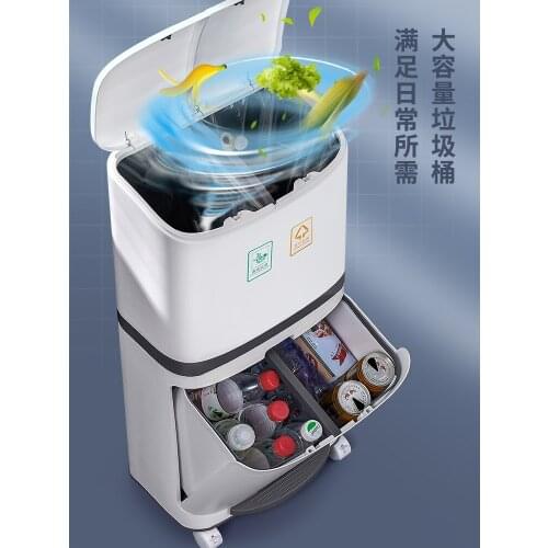 Trash Can Zero Waste Home Garden Bathroom Trash Can Garbage Bag Holder Recycling Bin Cubo Basura Cocina Storage Bin BA60LJ