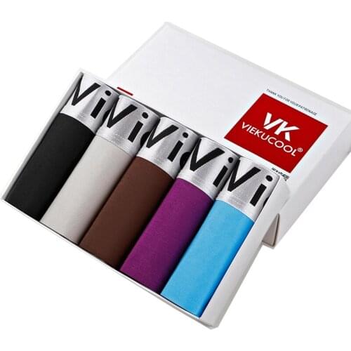 5pcs/lot Male Panties Mens Milk Fiber Underwear Boxers Breathable Man Boxer Solid Underpants Fashion Sexy Boxer Size L-5XL