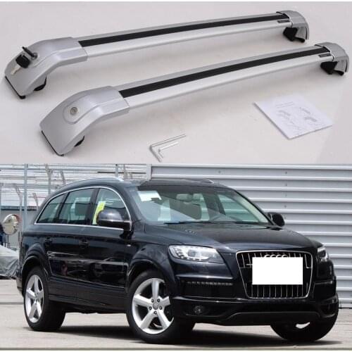 New Silver for Audi Q7 2006-2010 2011 2012 2013 2014 2015 Baggage luggage roof rack roof rail cross bar