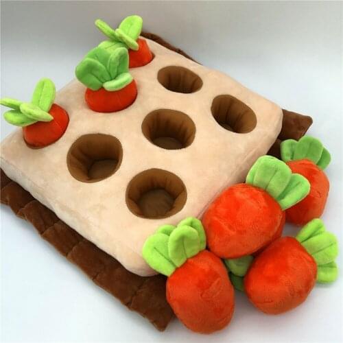 Montessori Plush toy Carrots Field Hands-on Ability baby cognitive plush toy Parent-child Interaction Educational Experience Toy