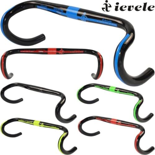 Ievele full carbon handlebar road bike handlebar racing handle bike bend bar to outside Carbon Road Handlebar Bike bent bar