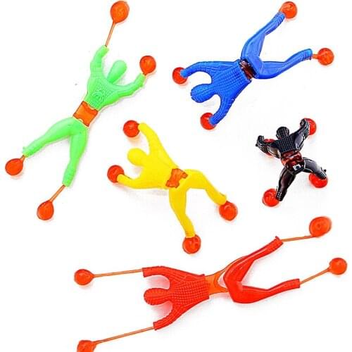 Climbing Man Sticky Wall Climber Rolling Men Creative Tricky Toys, Easter Basket Stuffers Egg Fillers Gifts Party Favors