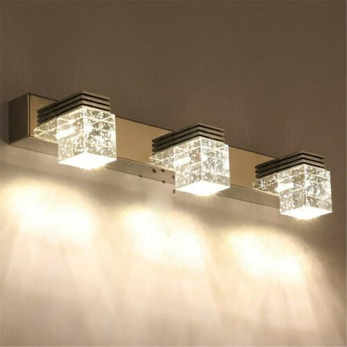 Modern LED Wall Lighting Crystal Fixtures For Bedside Living Room Aisle Bedroom Indoor Wall Lamp Bathroom Mirror Lights