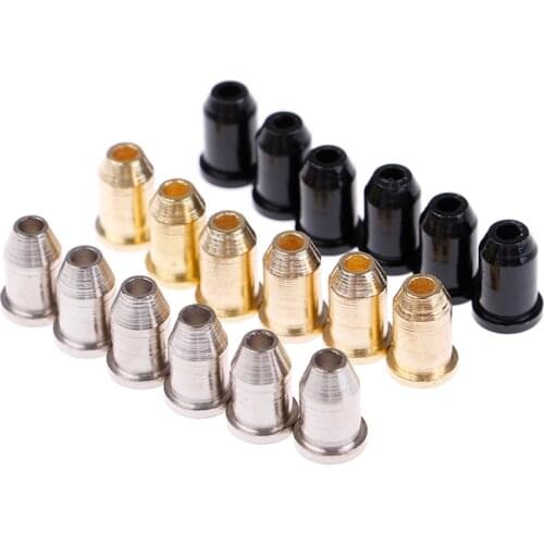 6Pcs Electric Guitar String Caps Mounting Buckle Through Body Ferrules Bushing