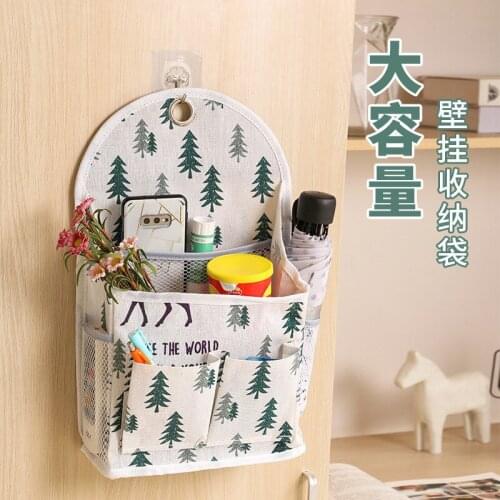 Fabric Large-capacity Storage Bag Dormitory Bedroom Wardrobe Desk Wall Hanging Bag Bathroom Waterproof Door Behind