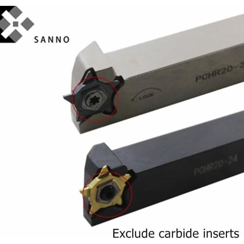 PCHR12-24 / 16-24 / 20-24 / 25-24 cnc grooving holder harden lathe slotting turning tool cutting groove bar for PENTA24N inserts