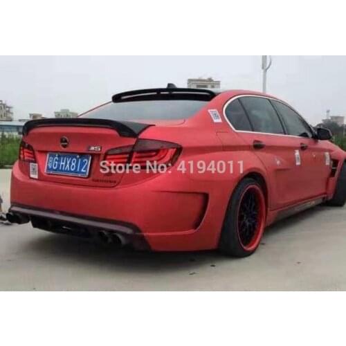 MONTFORD Carbon Fiber Rear Roof Spoiler Tail Trunk Wing For BMW F10 5 SERIES 4Door Sedan M5 520i 523i 528i 530i 520 2011-2016