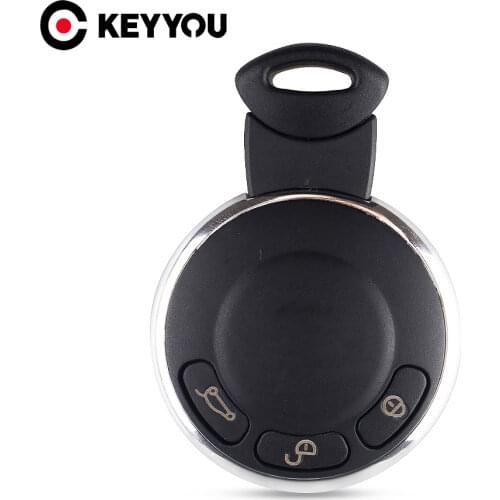 KEYYOU 3 Button Replacement Remote Control Car Key Case Fob Shell For BMW Mini Cooper R56 Keyless Entry Remote Key Cover