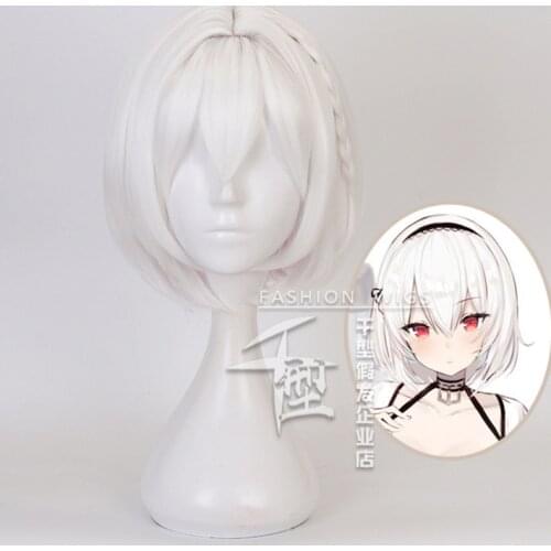 Game Azur Lane HMS Sirius Women Short Wig Cosplay Costume Heat Resistant Synthetic Hair Wigs