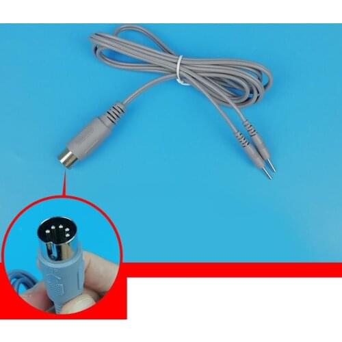 10pcs 5cores Tens EMS Electric Wires Electrodes Connector Cables for Micro Current Electrode Stimulation Machine 2M with 2 Pin
