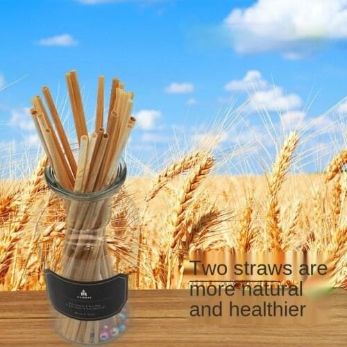 100/200/300Pcs Disposable Straw Straw Environmental Protection Straw Beverage Straw Holiday Party Tableware Supplies