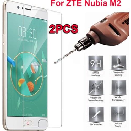 2PCS 9H 2.5D Protective glass for ZTE Nubia M2 Screen Protector for ZTE Nubia M2 film Protection ZTE Nubia M2 Tempered Glass