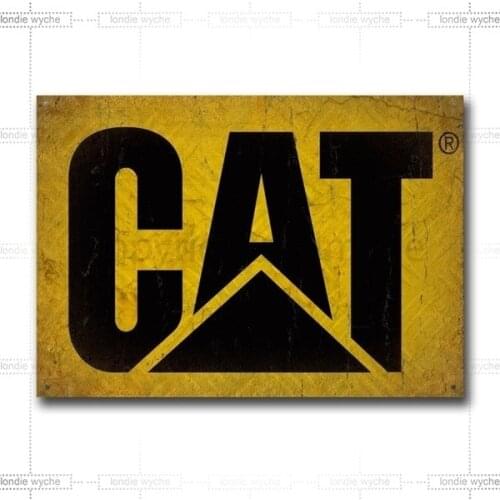 2020 Caterpillar Cat Vintage Retro Tin Sign Metal Sign Metal Poster Metal Decor Wall Sign Wall Poster Wall Decorfor Home Shop