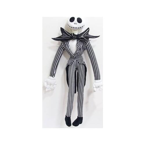 50CM The Nightmare Before Christmas Jack Skellington Sally Black Skeleton Skull Figure Plush Doll Halloween Christmas Gift Toys