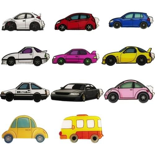 Fashion Acrylic Brooch For Women Vintage Pins For Backpacks Coat Cute Cartoon Plane Lapel Pins Cute Jewelry Badge Scarf Buckle