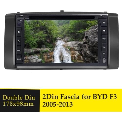 Double Din Car Radio Fascia Stereo Adaptor Panel Plate For BYD F3 2005-2013 Audio DVD Player Frame Fitting Dash Trim Bezel Facia