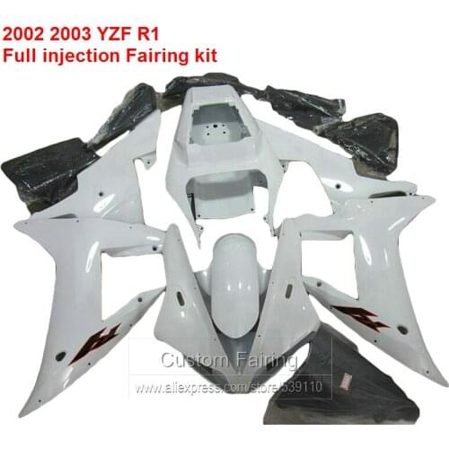 White Fairing kit For YAMAHA YZF R1 02 / 03 / 2002 / 2004 Top-selling Injection fairings lx81