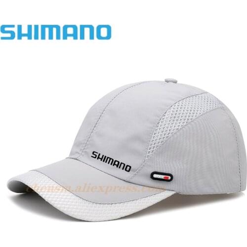 Shimano 2021 New Summer Outdoor Fishing Sun Hats Quick Dry Women Men Golf Fishing Cap Adjustable Unisex Breathable Baseball Caps