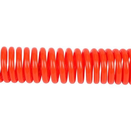 9M / 29.5 Ft 8mm(OD) x 5mm(ID) Flexible PU Recoil Pipe Hose Pneumatic Air Compressor Spiral Hose for Air Compressor