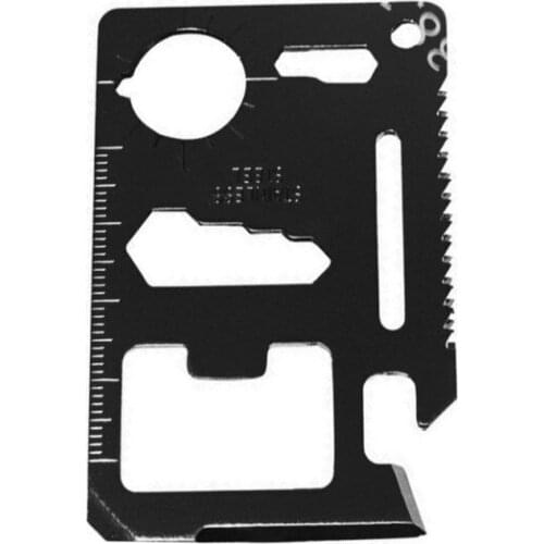 Pocket Tool Multifunction Credit EDC Outdoor Bottle Survive Gear Card Multi Multipurpose Gadget Camp Opener Wallet Kit Tools