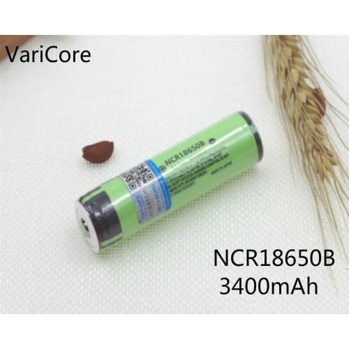 VariCore New Original NCR18650B 3.7 V 3400 mAh +protection 18650 rechargeable lithium battery with PCB Flashlight battery