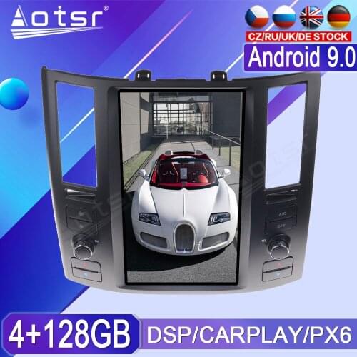 128G For Infiniti FX35 FX45 FX25 FX37 Android Radio tape recorder 2003-2007 Car Multimedia Player Stereo head unit PX6 Tesla GPS