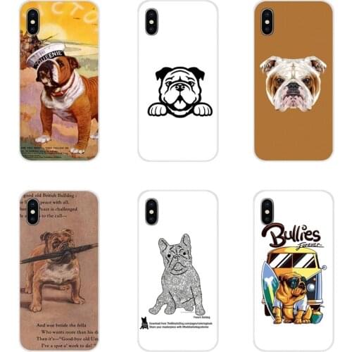 Dog Polynesian English Bulldog Fashion Covers For HTC One U11 U12 X9 M7 M8 A9 M9 M10 E9 Plus Desire 630 530 626 628 816 820 830