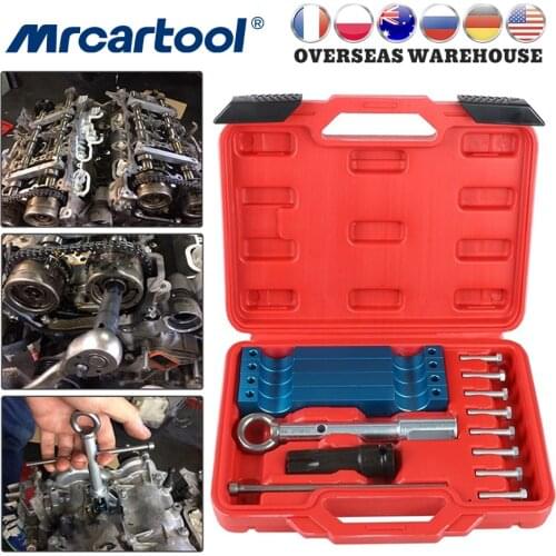 MRCARTOOL 15PCS Car Injector Removal Puller Timing Tool Set Camshaft Timing Alignment Tool Kits For Mercedes Benz M157 M276 M278