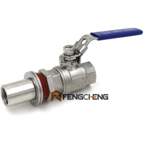 Weldless Cooler Valve Kit, 1/2"NPT, Stainelss Steel, Brewer Hardware