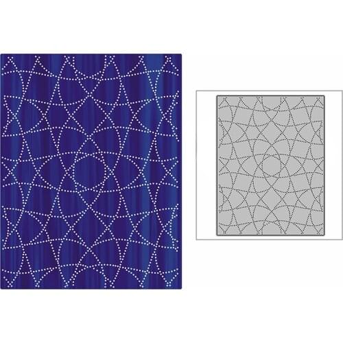 New Dotted Mess Line Background Panel 2021 Metal Cutting Dies for DIY Scrapbooking and Card Making Embossing Craft No Stamps Set