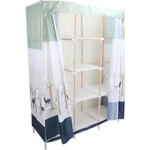 Closet portable Wardrobe Portable Storage Closet Cabinet Organizer for Bedroom Dormitory furniture wardrobe