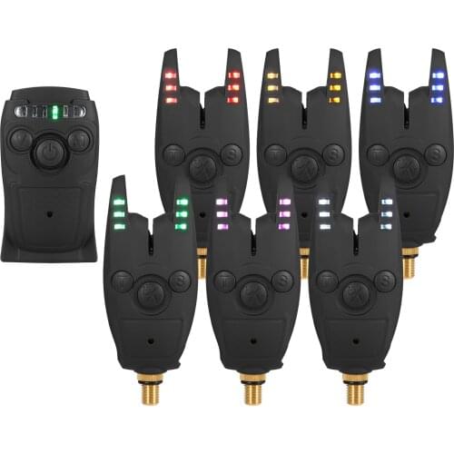 Fishing Bait Alarm Set with Portable Case Fishing Bait Alert Set LED Luminous Fishing Bait Indicator Digital Fishing Alert Kit