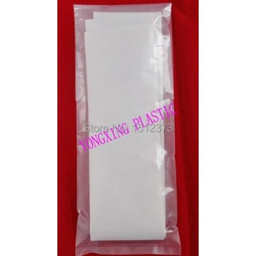 2piece(2M)/lot 50MM pvc heat shrink tubing ratio 2:1 sleeving wire cable water-proof white color 1M/piece bag package