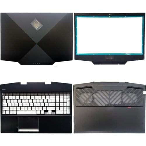 Laptop top cover frame for hp air omen 15-dh palm bottom rest rear screen shield L57320-001