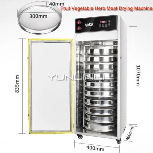 Rotation Drying Machine Stainless Steel Dehydrator Food/Tea/Drug Dehydrator 10-layer Food Drying Equipment LT-001