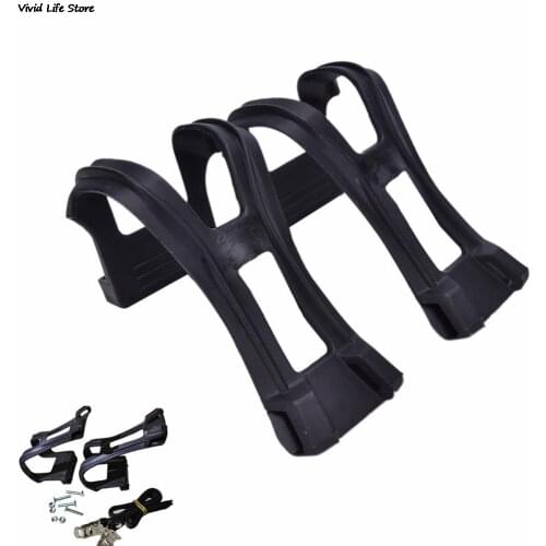 1Pair Plastic Bike Pedal Toe Straps Foot Clip Fixing Straps Mountain Bike Feet Binding Belt Clips Bicycle Cycling Pedal