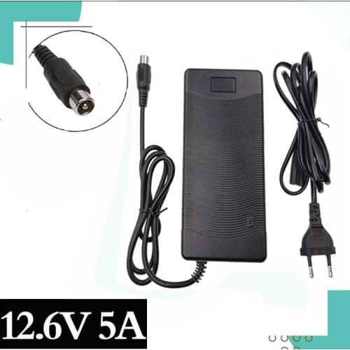 1Pcs Special price12.6V 5A Charger Combination of 18650 Li-ion Lithium Battery Pack Charger 12.6v charger RCA connector