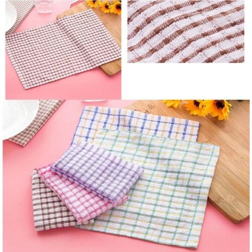 1pc Kitchen Home Absorbent Wash Cloth Car Kitchen Washing Cleaning Cleaner Tool Microfiber Cleaning Towels Cloths random color