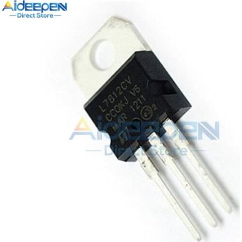 10Pcs/set L7812CV L7812 KA7812 MC7812 Positive-Voltage Regulator 12V 1.5A TO-220