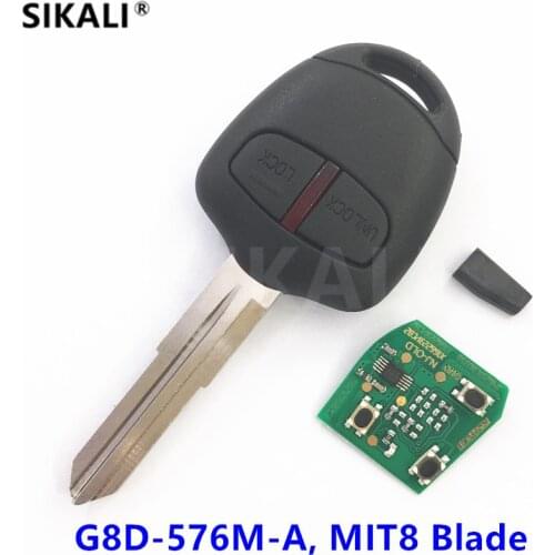 Car Remote Key for G8D-576M-A for Mitsubishi Outlander Montero Pajero L200 Shogun Triton RVR ASX Colt Lancer Mirage MIT8 Blade