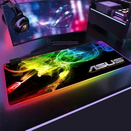 2021 Large RGB Mouse Pad asus xxl Gaming Mousepad LED Mause Pad Gamer keyboard mouse pad laptop desk mat non-skid mouse pad gift
