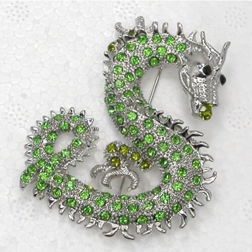 Rhinestone Dragon Pin brooches C512 K