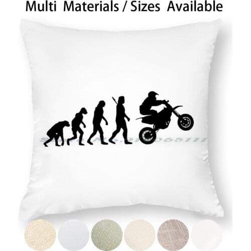 Evolution Supermoto Pillow Case Throw Pillow Cover Cotton Linen Flax Supermoto Motocross Moto Cross Supercross Enduro