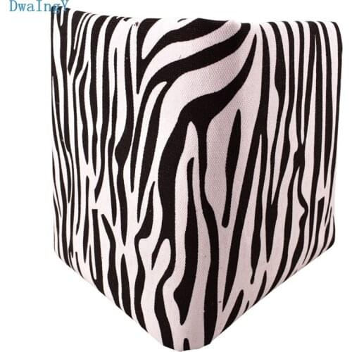 DwaIngY Black zebra Printed cotton canvas Fabric For Patchwork DIY Quilting,Sewing Bag Hold pillow tablecloth 45x45cm or 22x22cm