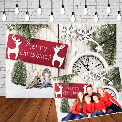 HUAYI Christmas Backdrop Christmas Xmas Holiday Family Party Photography Backdrops Studio Child Baby Photo Background W-3432
