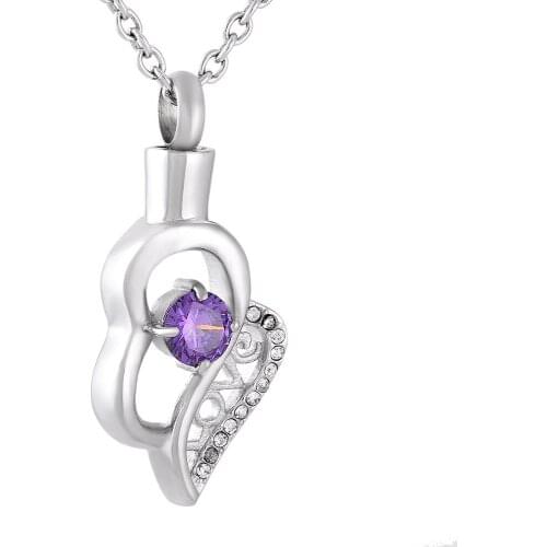 IJD9798 5/10PCS Wholesale Women Man Stainless Steel Charm Crystal Rhinestone Cremation Jewelry Pendant Necklace Free Shipping